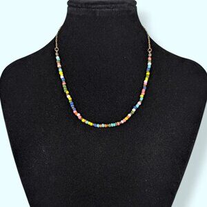 (2/$20) Dainty Multicolour Beaded Necklace
